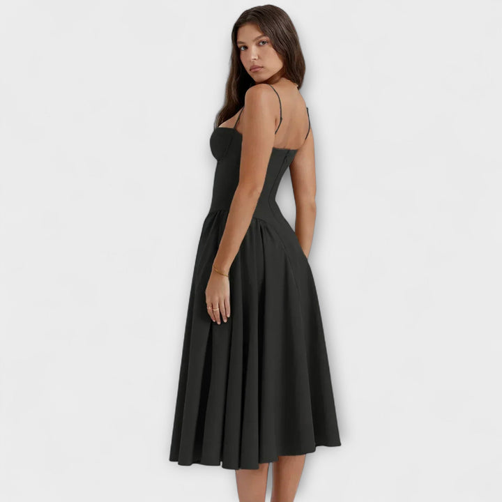 Rosalie | Raffinerad ärmlös korsettklänning