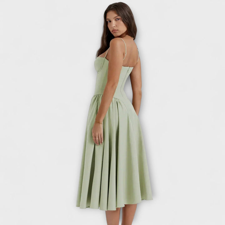 Rosalie | Raffinerad ärmlös korsettklänning