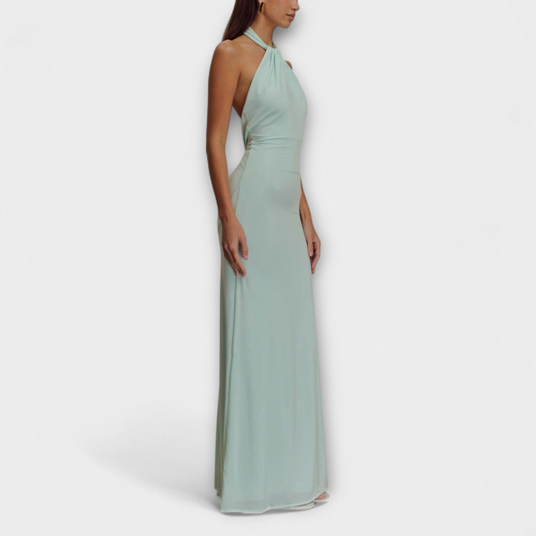 Lagune | Slinky Halter Maxi-klänning