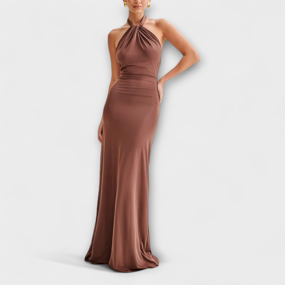 Lagune | Slinky Halter Maxi-klänning