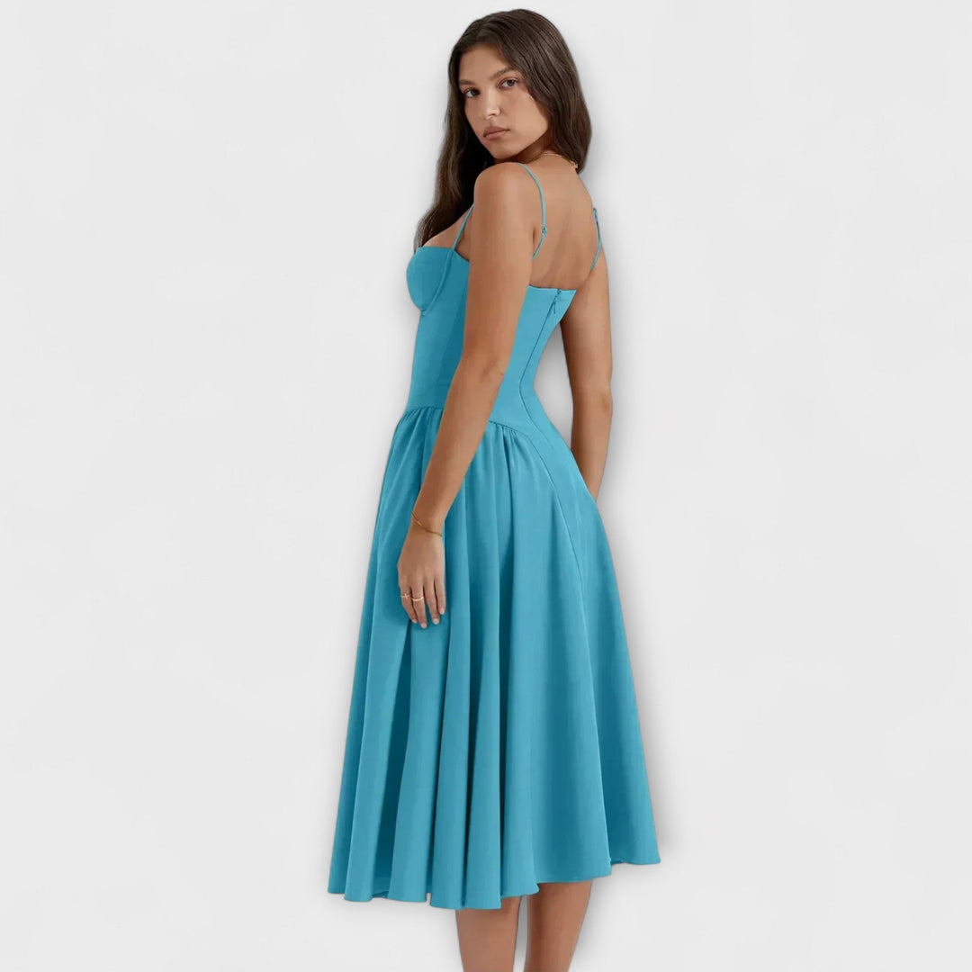 Rosalie | Raffinerad ärmlös korsettklänning