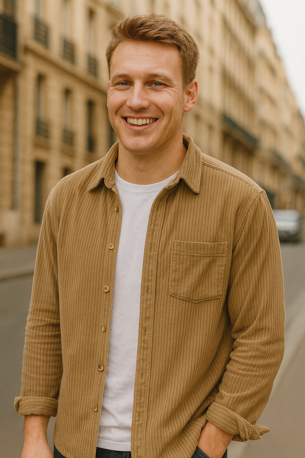 Elias - Corduroy skjorta