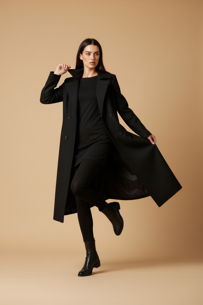 Perici - Ull Trenchcoat